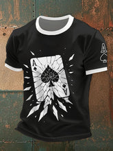 Tee shirts as de pique fissuré pour homme