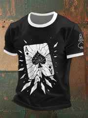 Tee shirts as de pique fissuré pour homme