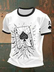 Tee shirts as de pique fissuré pour homme