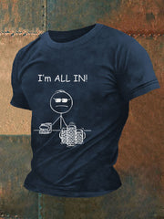 T-shirt de poker pour hommes