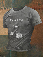 T-shirt de poker pour hommes