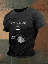 T-shirt de poker pour hommes