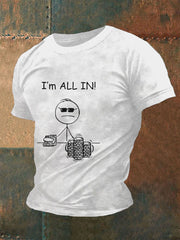 T-shirt de poker pour hommes