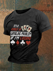 T-shirt de poker pour hommes