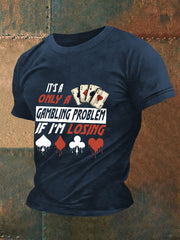T-shirt de poker pour hommes
