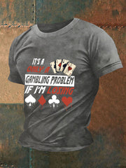 T-shirt de poker pour hommes