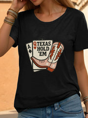 Tee-shirt poker femmes