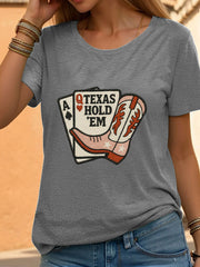 Tee-shirt poker femmes