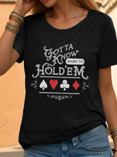 Tee-shirt poker femmes