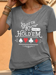 Tee-shirt poker femmes