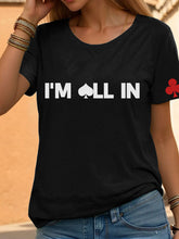 Tee-shirt poker femmes