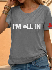 Tee-shirt poker femmes