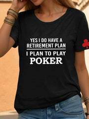 Tee-shirt poker femmes