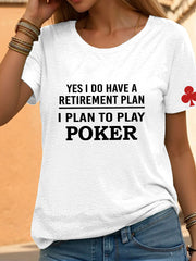 Tee-shirt poker femmes
