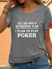 Tee-shirt poker femmes