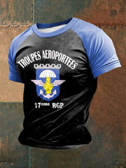 T-shirt à manches courtes 17eme RGP (Régiment du Génie Parachutiste) pour homme