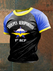 T-shirt à manches courtes 1er RCP (Régiment de Chasseurs Parachutistes) pour homme