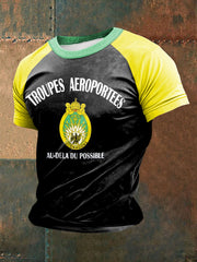 T-shirt à manches courtes imprimé 13eme RDP (Régiment de Dragons Parachutistes) Homme