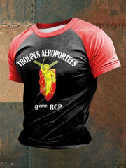 T-shirt à manches courtes 9eme RCP (Regiment de Chasseurs Parachutistes) Homme