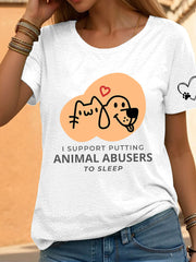 T-shirt Animal Protection Femme
