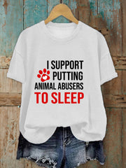 T-shirt Animal Protection Femme