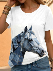 T-shirt Cheval Femme