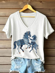 T-shirt Cheval Femme
