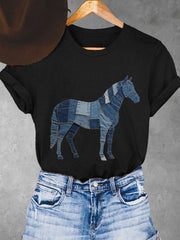 T-shirt Cheval Femme