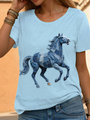 T-shirt Cheval Femme