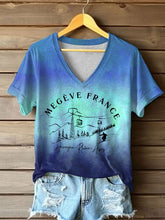 T-shirt à manches courtes France Travel Femme