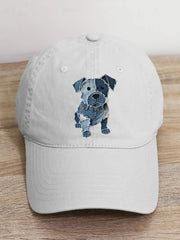 Chapeau d'art patchwork de modèle de chien mignon unisexe