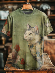 Tee shirts unisexe imprimé chat