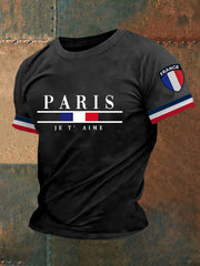 T-shirt à manches courtes Paris Je T' Aime Homme