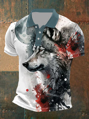 Hauts occasionnels d'impression du loup des hommes