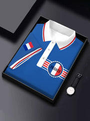 Hauts de style d'affaires français pour hommes