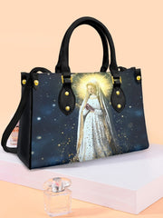 Sac à bandoulière Faith Virgin Mary en cuir pour femme