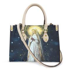 Sac à bandoulière Faith Virgin Mary en cuir pour femme