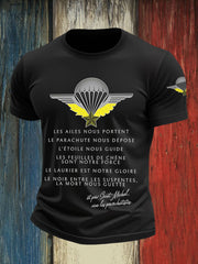 T-shirts de parachutiste français pour hommes