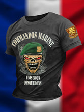 T-shirt à manches courtes Commandos Marine Homme