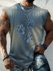 Gilet de patte de denim des hommes