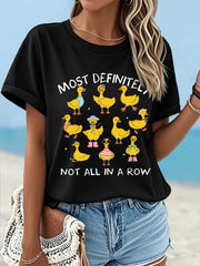 Drôle de canards des femmes très certainement pas tous dans une rangée Casual Tee