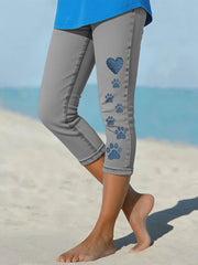 Leggings de patte de denim des femmes
