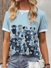 T-shirt de chien de denim des femmes
