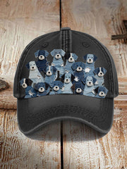 Chapeaux de chien en denim unisexe