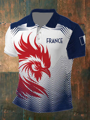 Chemise imprimée France pour homme