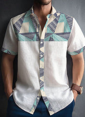 Chemise Patchwork Casual Homme