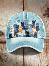 Chapeau de chat en denim unisexe