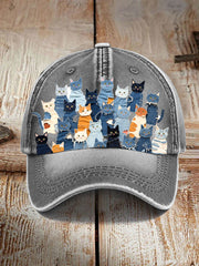 Chapeau de chat en denim unisexe