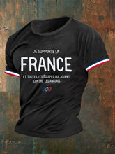 T-shirt manches courtes Je Supporte La France Homme