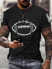 T-shirt décontracté pour hommes Football Gameday Football Fans